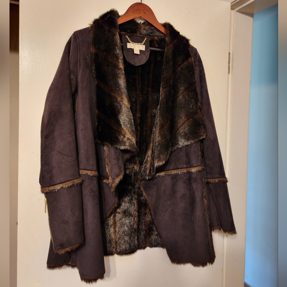 MICHAEL Michael Kors Faux Suede-Fur Jacket
